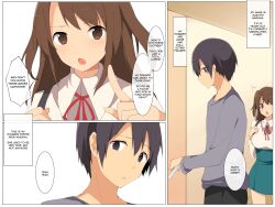 breasts brown_hair comic crese-dol dl_mate expressionless figure-ka_appli_o_te_ni_ireta grey_hair happy_trance hard_translated large_breasts long_hair mirai_nagawa right_to_left short_hair small_breasts text translated rating:Questionable score:17 user:L12@