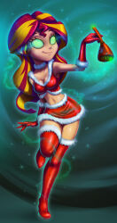 14-bis absurdres christmas equestria_girls femsub happy_trance hypnotic_accessory long_hair multicolored_hair my_little_pony orange_skin santa_costume spiral_eyes sunset_shimmer symbol_in_eyes western rating:Questionable score:126 user:daveyboysmith9