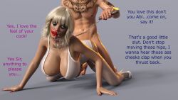 3d bimbofication blonde_hair breast_expansion breasts comic corruption cum cum_in_mouth doggy_style feminization femsub huge_breasts large_breasts lipstick maledom original prostitution sex text tomboy transformation ultspd rating:Explicit score:13 user:da_janitor2