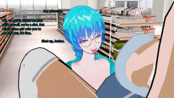 3d 3d_custom_girl alien blue_hair glasses humor julienx manip text theheckle_(manipper) rating:Questionable score:6 user:theheckle
