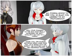 3d absurdres comic female_only femsub ponytail pyrrha_nikos red_hair rwby tagme tepmarmy text weiss_schnee rating:Safe score:7 user:BlueMonday1984