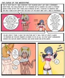 abs absurdres accidental_hypnosis bea_(pokemon) blue_hair bottomless breasts comic covering dark_skin empty_eyes femdom femsub hypnotized_hypnotist idpet licking misty nintendo nude orange_hair pendulum pet_play pokemon pokemon_heartgold_and_soulsilver pokemon_sword_and_shield sabrina short_hair text tomboy topless trigger white_hair rating:Questionable score:19 user:IDPet