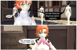3d absurdres collar comic female_only femsub graybot nora_valkyrie rwby tech_control tepmarmy text rating:Questionable score:9 user:YuriLover2