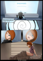 amnesia before_and_after comic darkhatboy disney empty_eyes expressionless femsub green_eyes hypnotic_screen kim_possible kim_possible_(series) open_mouth panties red_hair spiral tech_control text underwear rating:Safe score:161 user:GJT0530