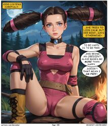 ai_art brown_hair devianbar dialogue kidd_summers large_breasts mela_(pokemon) nintendo pokemon team_hypno text rating:Safe score:2 user:Proyecto38