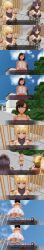 3d absurdres all_fours blue_eyes blush bottomless breasts brown_hair comic custom_maid_3d_2 dialogue drool empty_eyes expressionless female_only femdom femsub happy_trance hypnotic_accessory kamen_writer_mc mc_trap_town natsume_(mc_trap_town) nude open_mouth pet_play screenshot symbol_in_eyes tech_control text topless xlmpth rating:Explicit score:5 user:Xlmpth
