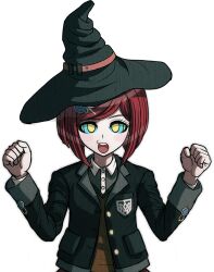 blush clothed dangan_ronpa dangan_ronpa_v3 female_only femsub himiko_yumeno ics92_(manipper) kaa_eyes manip open_mouth red_hair short_hair tagme rating:safe score: user:ics92