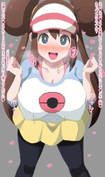 blush breasts breath brown_hair femsub happy_trance hat large_breasts leggings long_hair looking_at_viewer nintendo pokemon pokemon_black_and_white_2 ring_eyes rosa_(pokemon) skirt text translation_request yugo_eti rating:Questionable score:33 user:SexyHex