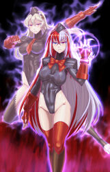 alear_(fire_emblem) alternate_costume alternate_hair_color aura barefoot blue_eyes breasts capcom corrin_(fire_emblem) corruption feet femdom femsub fingerless_gloves fire_emblem fire_emblem_engage fire_emblem_fates floating ghost gloves glowing hat hypnotic_accessory hypnotized_dom leebigtree long_hair multicolored_hair nintendo possession red_eyes red_hair ring shadaloo_dolls street_fighter thighhighs thighs tie unhappy_trance white_hair rating:Safe score:12 user:AngryMan