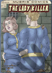 blonde_hair brown_hair comic empty_eyes erect_nipples fallout_(series) femsub maledom nikaria short_hair text rating:Questionable score:33 user:TheGoodShank