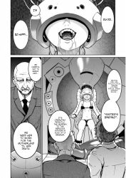 bald bikini blonde_hair braid business_suit dialogue drool english_text femsub happy_trance hard_translated helmet magical_girl_spec-ops_asuka maledom memory_alteration monochrome mustache open_mouth restrained speech_bubble tagme tamara_volkova tech_control text translated underwear rating:Explicit score:32 user:L12@