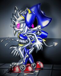 absurdres barefoot cum furry liquid_metal male_only maledom malesub metal_sonic open_mouth penis robot robotization silverslime slime sonic_the_hedgehog_(series) transformation unusual_cum yaoi rating:Explicit score:11 user:SilverSlime