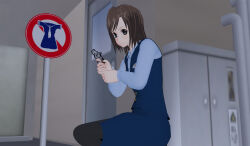 3d 3d_custom_girl gun original police_uniform squatting rating:Safe score:1 user:Sleepyhead97