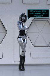 3d breasts dialogue female_only fembot femsub large_breasts robot robotization solo text theheckle rating:explicit score: user:theheckle