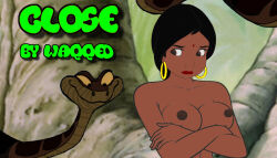 aged_up breasts cover crossed_arms kaa large_breasts nude shanti text the_jungle_book topless waqqed_(manipper) rating:Explicit score:17 user:RayX