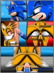 absurdres ass comic dialogue exkaizuhan furry male_only maledom malesub miles_tails_prower penis sonic_the_hedgehog sonic_the_hedgehog_(series) spiral_eyes symbol_in_eyes text yaoi rating:Explicit score:27 user:EXkAizuhan