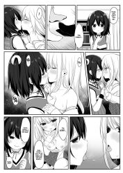 body_control body_swap breasts cheerleader comic dollification drugs empty_eyes expressionless female_only greyscale groping hard_translated hisagi kissing large_breasts licking long_hair marialite monochrome multiple_girls open_mouth panties petrification possession short_hair sweat swimsuit text tracksuit translated underwear yuri rating:Explicit score:22 user:L12@