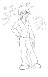  clothed glasses luckyluckyluckypenny male_only original sketch text  rating:safe score: user:sleepyhead97