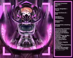 bodysuit bondage breasts drone female_only femsub headphones hexcorp_(sleepystephbot) hypnotic_screen latex plasma-dragon resisting restrained tech_control text rating:Questionable score:78 user:Jade