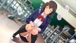 amano_don aware blackboard brown_hair classroom closed_eyes dialogue hair_clips hard_translated panties saimin_revenge sakurako_(yodakapan) skirt squatting text translated upskirt yamada_(yodakapan) rating:Questionable score:0 user:Bootyhunter69