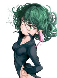 absurdres brain_injection breasts dress femsub green_eyes green_hair hypnotic_slime mamimi one_punch_man petite possession short_hair slime small_breasts solo tatsumaki_(one_punch_man) tears rating:Questionable score:86 user:Mattlau04