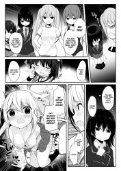 awakening body_control body_swap bottomless breasts cheerleader comic dollification drugs empty_eyes exposed_chest expressionless female_only femsub greyscale groping hard_translated hisagi hypnotic_drink kissing large_breasts licking long_hair marialite masturbation monochrome multiple_girls nipple_tweak open_mouth panties petrification possession short_hair sitting_on_face sub_on_sub sweat swimsuit text tracksuit translated underwear yuri rating:Explicit score:18 user:L12@