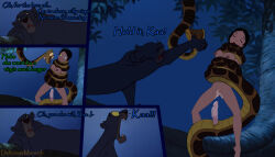 aged_up bagheera bare_legs barefoot bestiality black_hair bottomless breasts coils comic dark_skin dazed deliciousmancub dialogue disney drool feet femsub happy_trance heterosexual kaa kaa_eyes maledom nude panther_boy penis pussy sex shanti snake text the_jungle_book topless rating:Explicit score:55 user:Hypnorgasm