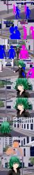 absurdres angry aware clothed dialogue english_text faceless fat green_eyes green_hair one_punch_man phone tatsumaki_(one_punch_man) text ugly_bastard zenin1 rating:Explicit score:7 user:Bootyhunter69