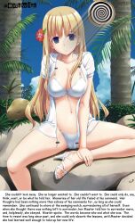 beach bikini blonde_hair caption deathwish_(manipper) femsub maledom manip pocket_watch spiral text rating:questionable score: user:hypno