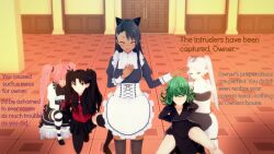 3d black_hair blue_eyes cat_ears cyanstargazer dragon_girl elf elf_ears empty_eyes fate/stay_night fate_(series) femsub frieren frieren:_beyond_journey's_end green_eyes green_hair happy_trance hayase_nagatoro ijiranaide_nagatoro-san koikatsu! maid milim_nava multiple_girls multiple_subs one_punch_man pink_hair restrained rin_tohsaka tan_skin tatsumaki_(one_punch_man) text that_time_i_got_reincarnated_as_a_slime rating:Safe score:37 user:CyanStar