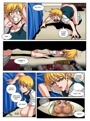 all_fours blonde_hair bottomless breasts comic dazed erect_nipples femdom huge_breasts incest jadenkaiba malesub mother_and_son original sleep_command tech_control text rating:Questionable score:59 user:HypnoHammer