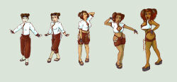 absurdres before_and_after bimbofication breast_expansion breasts brown_eyes brown_hair comic dark_skin ebonization femsub hair_buns hair_growth inflation large_breasts multicolored_hair naruto_(series) red_hair sketch tenten traditional trampy_hime transformation twintails rating:Explicit score:58 user:Grim