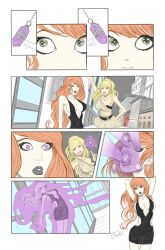 blonde_hair breasts bzurrrf_(colorist) comic crystal empty_eyes femdom femsub multiple_girls original pendulum possession purple_eyes red_hair shono standing standing_at_attention rating:Questionable score:59 user:bzurrf