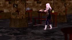  3d animated boots femsub fire_emblem fire_emblem_three_houses long_hair lysithea_von_ordelia nintendo school_uniform video vynil white_hair zombie_walk  rating:safe score: user:itswingsbothways