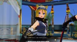 3d blonde_hair blue_eyes breasts custom_maid_3d_2 female_only gloves headband inikanata japanese_text multiple_girls open_mouth short_hair sword text thighhighs translation_request weapon rating:Questionable score:1 user:Professor_D