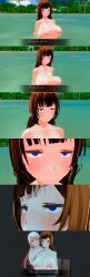 3d altered_perception bare_breasts beach blue_eyes bottomless brown_hair comic custom_maid_3d_2 empty_eyes female_only femdom femsub happy_trance lolislove multiple_girls nipples nude pink_eyes pink_hair sitting smile text topless water rating:Explicit score:7 user:tuyubxdxd