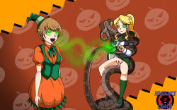 ahegao bestiality blonde_hair bottomless breasts brown_hair chie_satonaka coils cosplay crimson_(stepfordcrimson) cum dazed disney femsub glowing glowing_eyes green_eyes halloween happy_trance hat hypnotic_eyes hypnotized_hypnotist kaa kaa_eyes large_breasts long_hair magic magic_wand maledom open_mouth original penis persona_(series) persona_4 ponytail pumpkin renaissanceofchaos school_uniform sex short_hair smile snake standing standing_at_attention tail the_jungle_book tongue tongue_out vaginal witch witch_hat rating:Explicit score:100 user:RebirthOfPandemonium