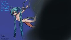 absurdres anal androgynous androgynous_dom blue_eyes blue_hair bottomless breasts catastrophe femsub final_fantasy final_fantasy_v miku_hatsune monster nude sex small_breasts soul surprised tentacle_sex tentacles text topless twintails vocaloid rating:Explicit score:5 user:Souler