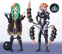  absurdres blush breasts cleavage empty_eyes female_only femsub fire_emblem fire_emblem_three_houses flayn_(fire_emblem_three_houses) gloves green_eyes green_hair high_heels kronya kronya_outfit kuromaru large_breasts latex long_hair m.u.g.e.n. nintendo open_mouth opera_gloves orange_hair possession pussy red_eyes sex slime tentacle_in_mouth tentacle_sex tentacles thighhighs tongue twintails vaginal zerotwo9s  rating:explicit score: user:sk00
