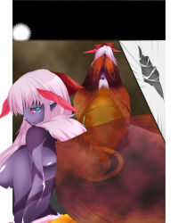 antenna breasts bug_girl cocoon corruption femsub large_breasts long_hair monster_girl original pink_hair transformation us_raccoon wings rating:Questionable score:20 user:TheGoodShank