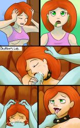 absurdres blue_skin body_control bra breast_expansion breasts collar comic cum cum_in_mouth deepthroat disney dr._drakken fellatio femdom femsub goo_girl green_eyes happy_trance inflation kim_possible kim_possible_(series) monster_girl open_mouth panties penis possession red_hair resisting robomax shego slime text underwear vore rating:Explicit score:60 user:Grim