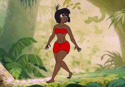  dark_skin genderswap hungrykaa jungle kaa mowgli the_jungle_book  rating:safe score: user:darknessrising