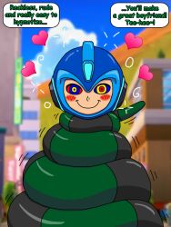 blush bondage capcom coils dazed dialogue happy_trance heart kaa_eyes malesub megaman megaman_(series) monster_girl naga_girl ring_eyes robot smile snake_girl text thescaletrain viper_woman_(thescaletrain) rating:Safe score:11 user:TheScaleTrain