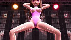 3d brown_hair collar female_only femsub glowing glowing_eyes happy_trance heart heart_eyes iori_minase leotard long_hair pink_eyes smile solo squatting symbol_in_eyes the_idolm@ster rating:Questionable score:10 user:Sleepyhead97