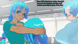 3d 3d_custom_girl blue_hair glasses julienx manip text theheckle_(manipper) rating:Questionable score:6 user:theheckle