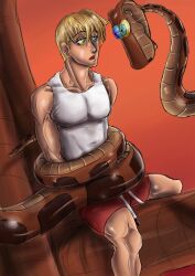 blonde_hair coils dazed disney hypnotic_eyes jdashe kaa kaa_eyes male_only malesub open_mouth shorts snake the_jungle_book rating:Safe score:17 user:jdashe