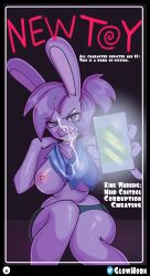 absurdres breasts breasts_outside bunny_ears bunny_girl cartoon_network cell_phone clothed_exposure collarbone comic corruption cover cum cum_on_body cum_on_clothes cum_on_face english_text enid_(ok_ko) exposed_chest female_only femdom furry glowhorn glowing heart heart_eyes huge_breasts licking_lips looking_at_viewer navel netorare nipples ok_k.o.!_let's_be_heroes phone ponytail purple_eyes purple_skin short_hair short_shorts shorts simple_background sitting smile spiral tank_top text tongue_out torn_clothes rating:Explicit score:58 user:ArtifactFox