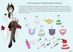 absurdres breasts brown_hair commission_sheet demon_girl doc_lovelace_(the_us_doctor) female_only horns large_breasts legs monster_girl original pantyhose succubus text the_us_doctor rating:Safe score:30 user:The_US_Doctor