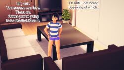ash_ketchum aware black_hair bottomless boxers briefs clothed dialogue english_text male_only mustardsauce orange_eyes pokemon pokemon_(anime) solo text rating:Safe score:0 user:Bootyhunter69