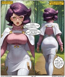 ai_art ass devianbar dialogue glasses large_breasts nintendo pokemon purple_hair short_hair team_hypno text wicke rating:Safe score:2 user:Proyecto38